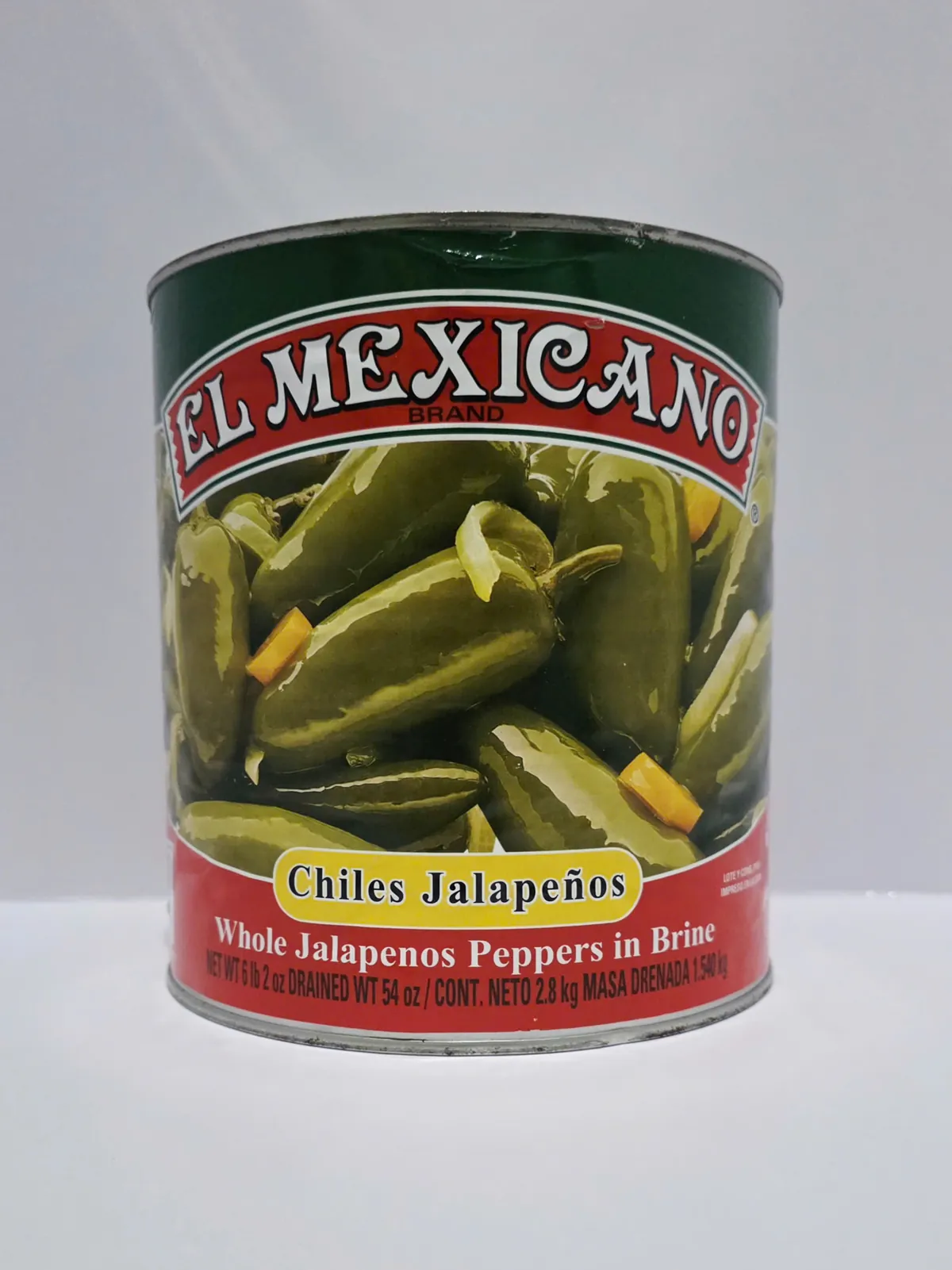 Canned Whole Jalapeno, 2.8kg