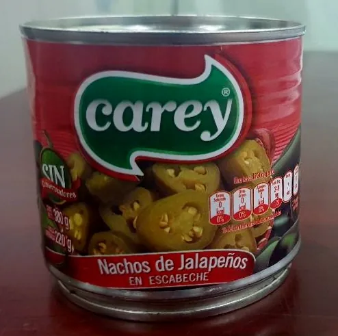 Canned Jalapeno Rings for Nachos, 380g — isometric