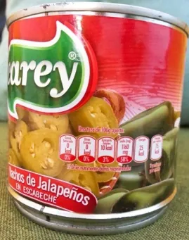 Canned Jalapeno Rings for Nachos, 380g — right